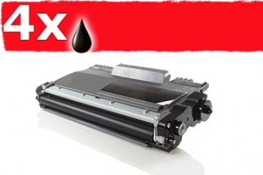 Alternativ zu Brother TN-2010 Toner Black Spar Set (4 St