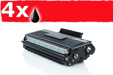 Alternativ zu Brother TN-3130 / TN-3170 Toner Black XXL Spar-Set (4 St